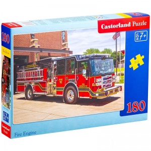 Пазл 180 элементов Castorlаnd "Пожарная машина", картонная коробка (В-018352)