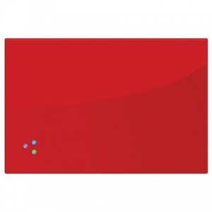 Доска стеклянная магнитно-маркерная Brauberg, красная, 600x900мм, 3 магнита (236749)
