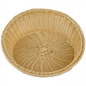 Корзина для хлеба Gastrorag плетеная круглая пластиковая, 31х12/5см, 1шт.