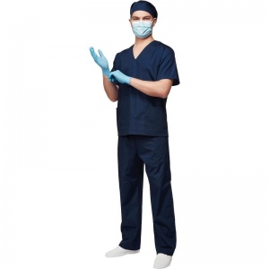 Мед.одежда Костюм хирурга универсальный м05-КБР, темно-синий (размер 44-46, рост 182-188)