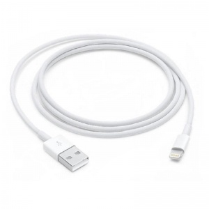 Кабель USB2.0 Apple MQUE2ZM/A, USB-A (m) - Apple Lightning, белый