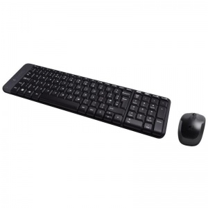 Набор клавиатура+мышь Logitech MK220, беспроводной, USB, черный (920-003169)