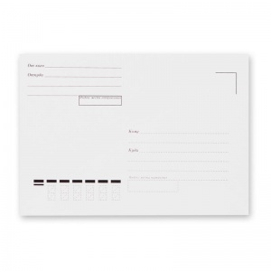 Конверт почтовый C6 Ряжск Гознак (114x162, 80г, декстрин, печать "Куда-Кому") белый, 1000шт. (4607122770499)