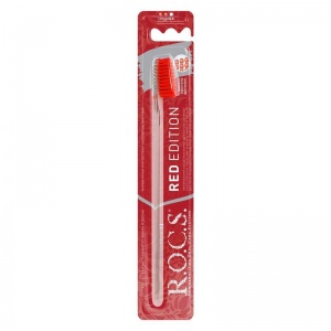 Зубная щетка R.O.C.S. Red Edition, средняя, 12шт.