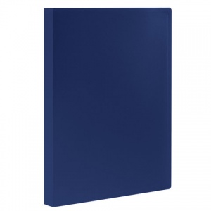 Папка файловая 20 вкладышей Staff (А4, пластик, 500мкм) синяя (225692), 5шт.