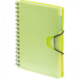 Ежедневник недатированный А5 Attache Bright Colours (136 листов) обложка пластик, зеленый (165х208 мм)