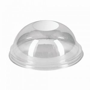 Крышка для стакана Стиропласт, пластик ПЭТ, купольная без прорези, 50шт.