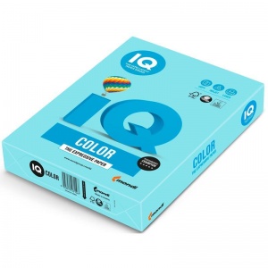 Бумага цветная А4 IQ Color пастель голубая, 160 г/кв.м, 250 листов (MB30)