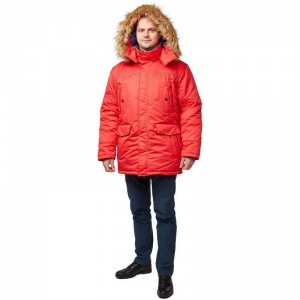Спец.одежда Куртка зимняя мужская з28-КУ, красный (размер 48-50, рост 182-188)