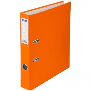 Папка с арочным механизмом OfficeSpace (50мм, А4, до 350л., бумвинил) оранжевая (270114), 25шт.