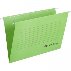Подвесная папка Foolscap Attache Foolscap (до 200 листов, картон) зеленая, 5шт.