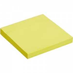 Стикеры (самоклеящийся блок) Attache Economy, 76x76мм, желтый, 100 листов, 12 уп.