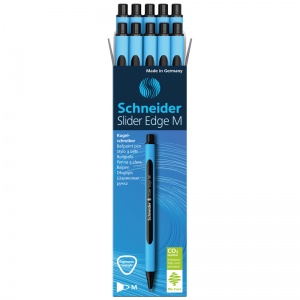 Ручка шариковая Schneider Slider Edge M (0.5мм, черный цвет чернил, трехгранная) 10шт. (152101)