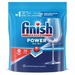 Таблетки для посудомоечных машин Finish Power "All in 1", 70шт. (3213237)