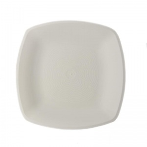 Тарелка одноразовая пластиковая АВМ-Пластик (d=230мм, белая) 12шт.