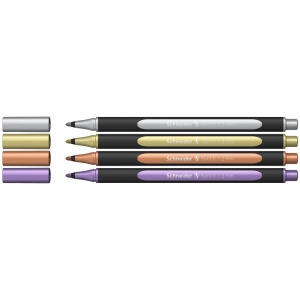 Набор капиллярных ручек Schneider Paint-It 020 (1-2мм, 4 цвета, металлизированные) 4шт., 15 уп. (ML02011501)