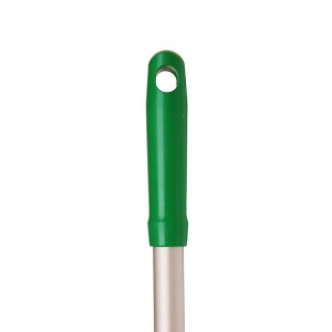 Ручка для щеток Про алюминиевая 140см с зеленым наконечником