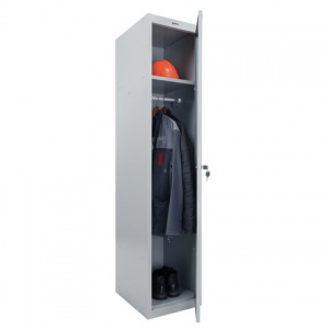 Шкаф для одежды металлический Brabix "LK 11-40", усиленный, 1 секция, 1830х400х500мм