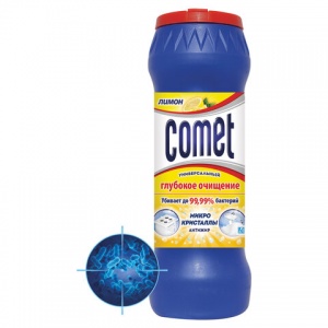 Чистящее средство универсальное Comet "Лимон", порошок, 475г, 1шт. (8001480024724)
