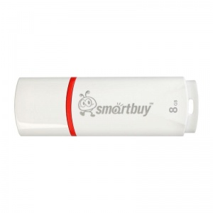 Флэш-диск USB 8Gb SmartBuy Crown, белый (SB8GbCRW-W)