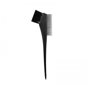 Кисть Lei для окрашивания волос с расческой черная (210x30мм)