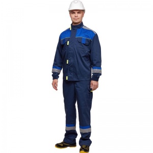 Куртка летняя мужская л24-КУ с СОП, синяя/васильковая (размер 48-50, рост 170-176)