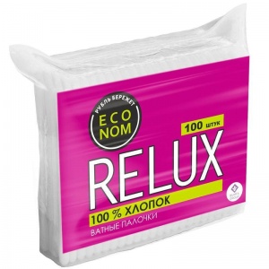 Палочки ватные Relux, 100шт. в упаковке, 52 уп.