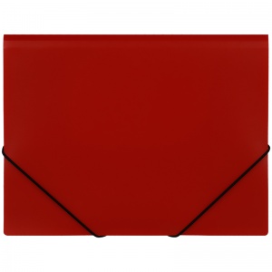 Папка на резинке пластиковая Стамм (А4, 500мкм, до 300 листов) красная (ММ-32191)