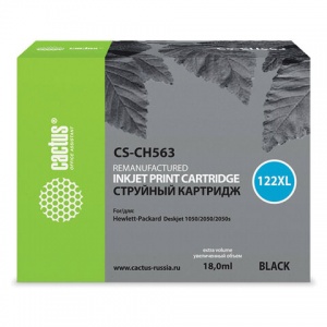 Картридж CACTUS совместимый с HP 122XL CH563HE (480 страниц) черный (CS-CH563)