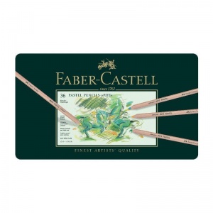 Карандаши пастельные 36 цветов Faber-Castell Pitt Pastel, метал. коробка (112136)