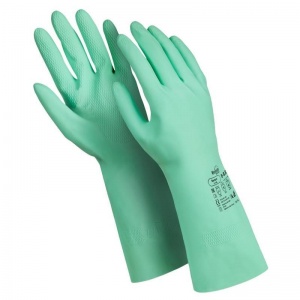 Перчатки защитные латексные Manipula Specialist "Контакт" КЩС, размер 10-10.5 (XL), зеленые, 1 пара (L-F-02/CG-945)