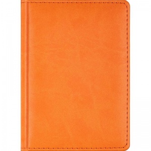 Ежедневник недатированный А6 Attache "Сиам" (176 листов) обложка кожзам, оранжевая