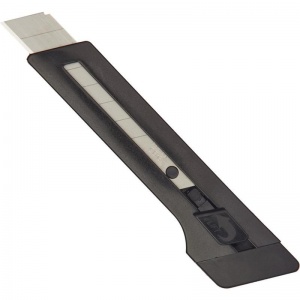 Нож канцелярский 18мм Edding E-M18, фиксатор, черный (E-M18/1)