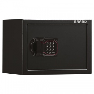 Сейф мебельный Brabix SF-230EL, черный, электронный (S103BR211614)