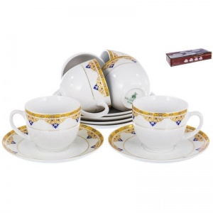 Чайный набор фарфоровый Balsford "Бристоль Уильям", на 6 персон (12 предметов)