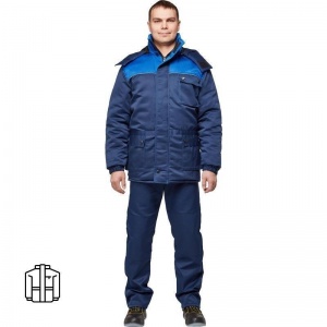 Спец.одежда Куртка зимняя мужская з08-КУ, синий/васильковый (размер 52-54, рост 182-188)