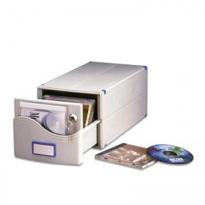 Бокс для CD/DVD дисков ProfiOffice МВ-30 SL на 30 дисков, серый (МВ-30 SL)