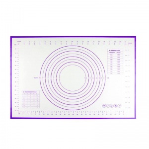 Коврик силиконовый с разметкой Bradex фиолетовый, 60х40см, 1шт.