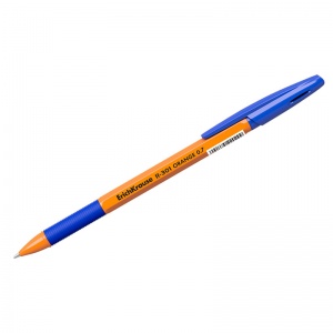 Ручка шариковая Erich Krause R-301 Orange (0.35мм, синий цвет чернил) 1шт. (22187)