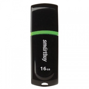 Флэш-диск USB 16Gb SmartBuy Paean, черный (SB16GBPN-K)