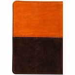 Обложка для паспорта OfficeSpace "Duo", кожа, осень+коричневый, тиснение фольгой (311098), 24шт.