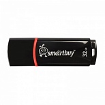 Флэш-диск USB 32Gb SmartBuy Crown, USB2.0, черный (SB32GbCRW-K)