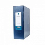 Короб архивный LITE (А4, 100мм, бумвинил, разобранный) синий