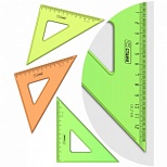 Треугольник 45°, 12см Стамм Neon Cristal, прозрачный тонированный (ТК44)