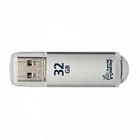 Флэш-диск USB 32Gb SmartBuy V-Cut, USB2.0, серебристый (SB32GbVC-S)