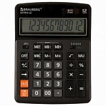 Калькулятор настольный Brauberg Extra-12-BK (12-разрядный) черный (250481)