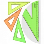 Треугольник 30°, 23см Стамм Neon Cristal, прозрачный тонированный (ТК54)