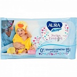 Салфетки влажные детские Aura Ultra Comfort, 15шт., 110 уп.