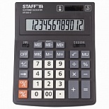 Калькулятор настольный Staff Plus STF-333 (12-разрядный) черный (250415), 20шт.