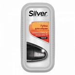 Губка для обуви Silver, для гладкой кожи, черная (PS2102-01), 6шт.